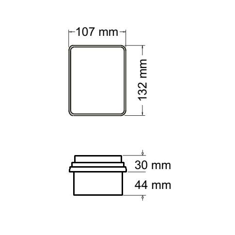 FARO TRASERO LED BAIML 1620 BIVOLTAJE AMBAR